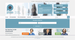 Desktop Screenshot of pluss.de